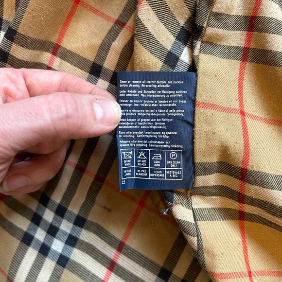 Women’s Burberry Vintage Trench Coat Jacket Waterloo Signature Print Wool Liner - Picture 5 of 11